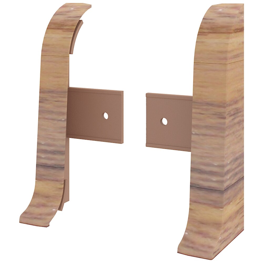 Terminatie stanga - dreapta VILO Flex 528, PVC, 5.5 cm, 2 bucati, nuc inchis