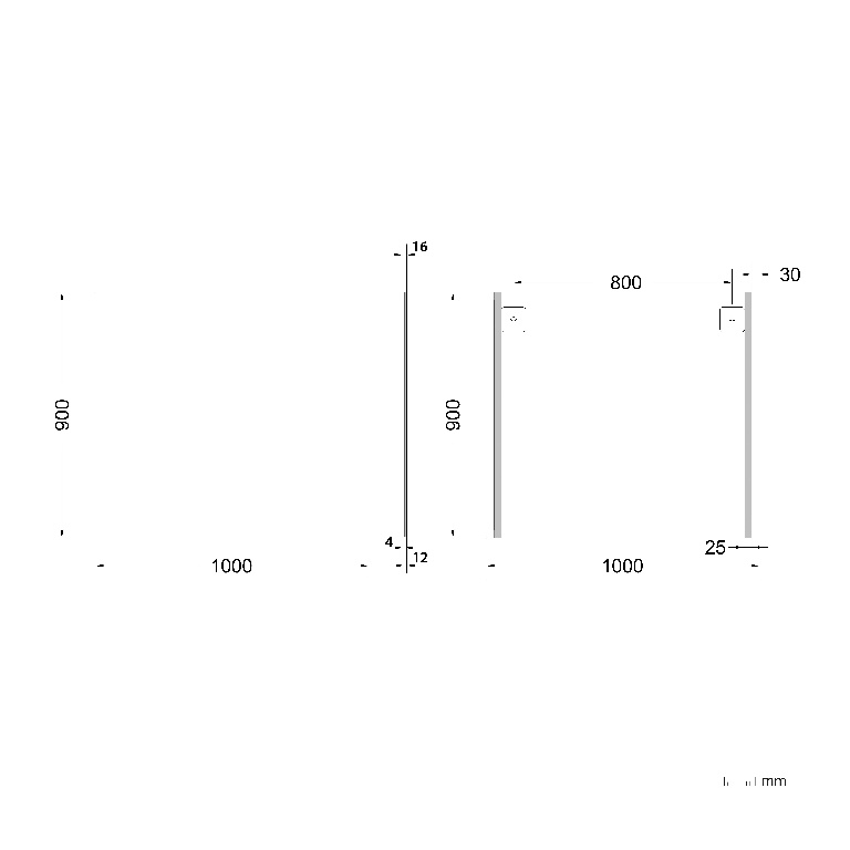 Oglinda baie GoodHome Imandra, 100 x 90 cm