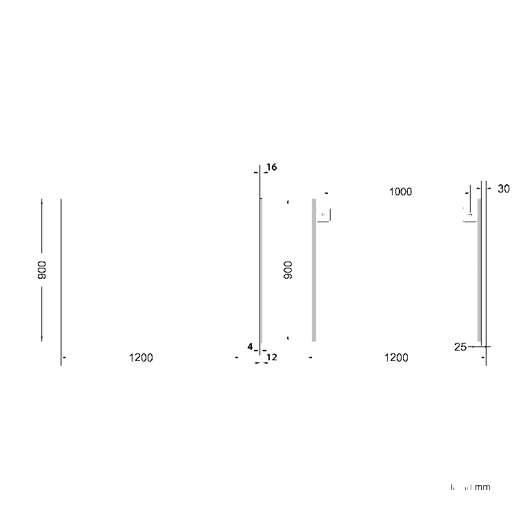 Oglinda baie GOODHOME Imandra, 120 x 90 cm