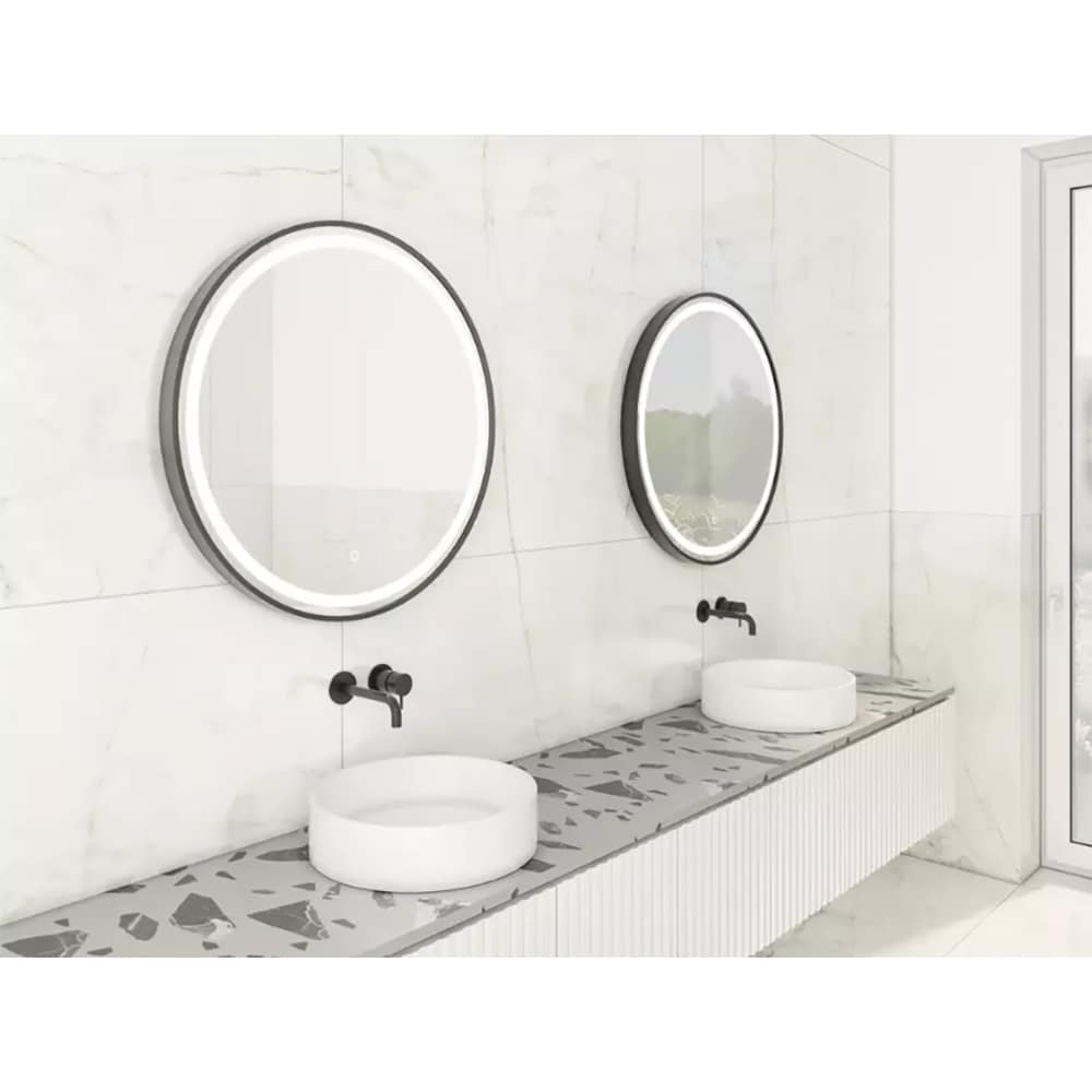 Oglinda baie DUBIEL VITRUM, cu LED, rotunda, 70 x 70cm