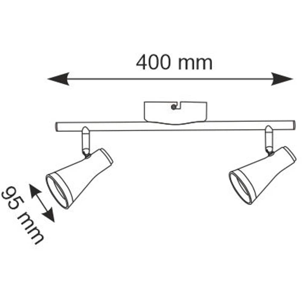 Lampa LED Berg 318121, 2 x 8.4W, IP20, alb