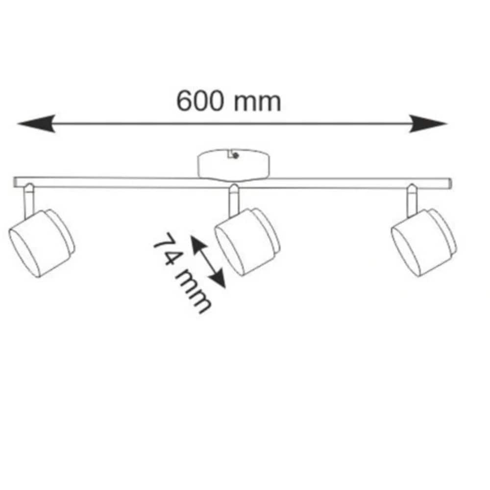 Lampa LED Kubik 318237, 3 x 12.6W, 1275lm, alb