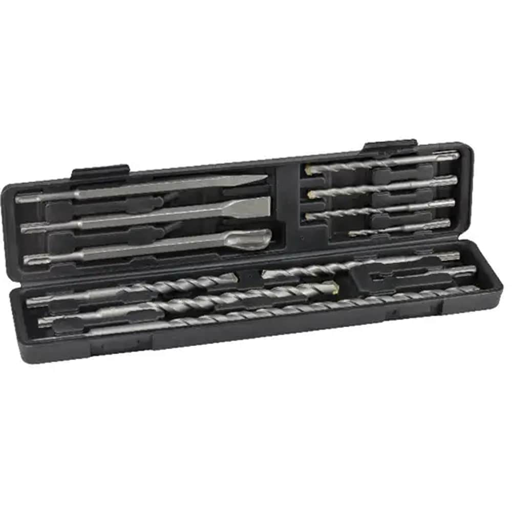 Trusa burghie si dalti zidarie SDS Plus MAC ALISTER, otel, 12buc, argintiu