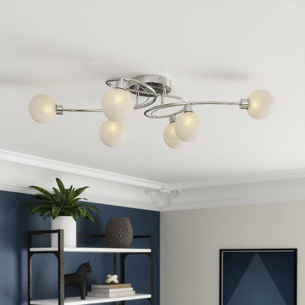 Lampa de interior GOODHOME Onnes, 6 x G9, 25W, crom