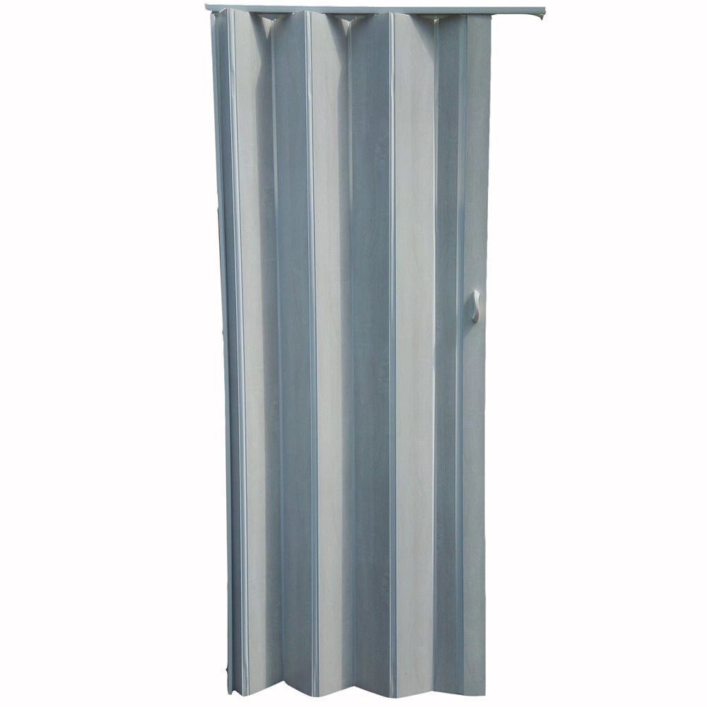 Usa interior Acordeon, fara geam, reversibila, PVC, 83 x 203 cm, gri