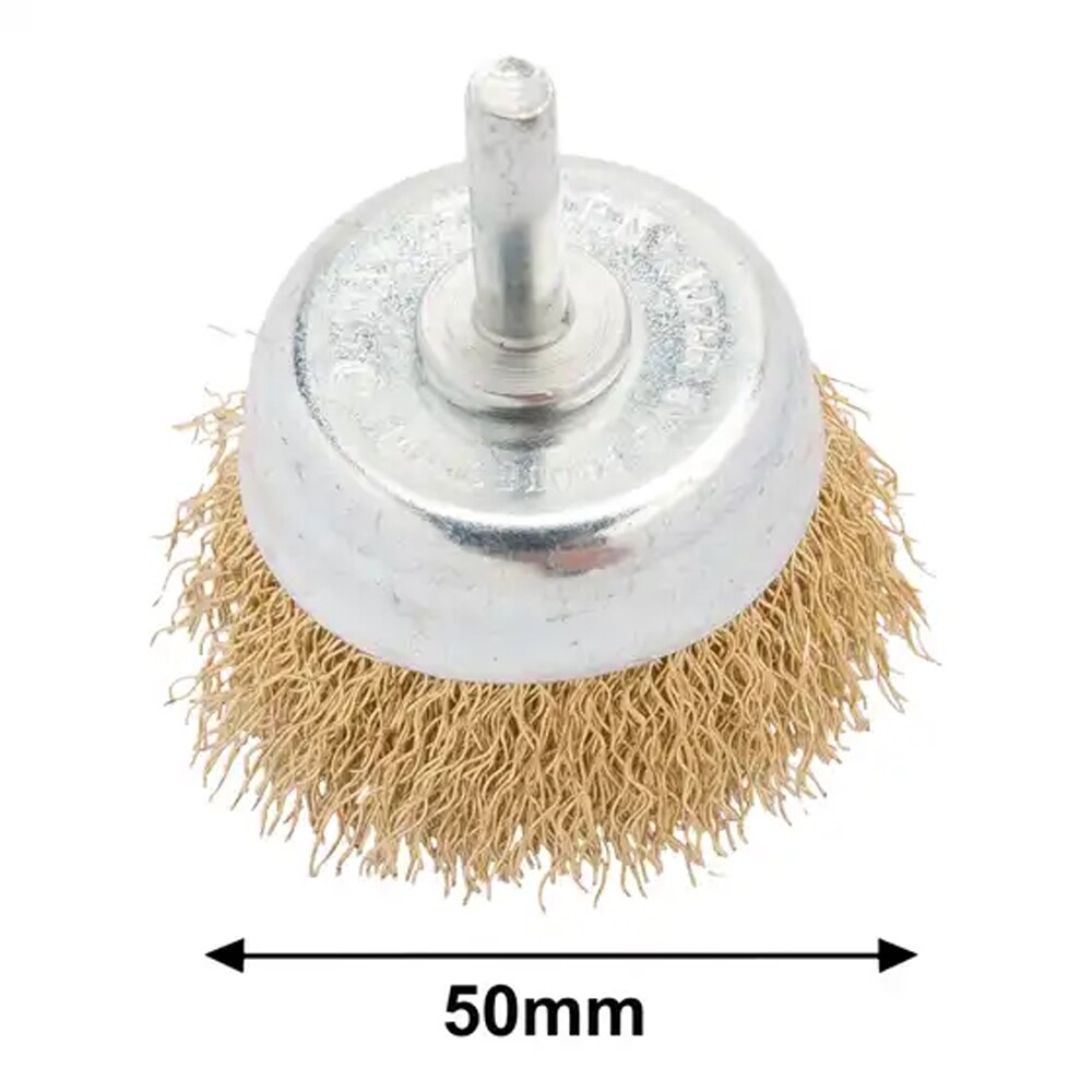 Perie cupa sarma ondulata MAC ALLISTER 101308057, 50mm