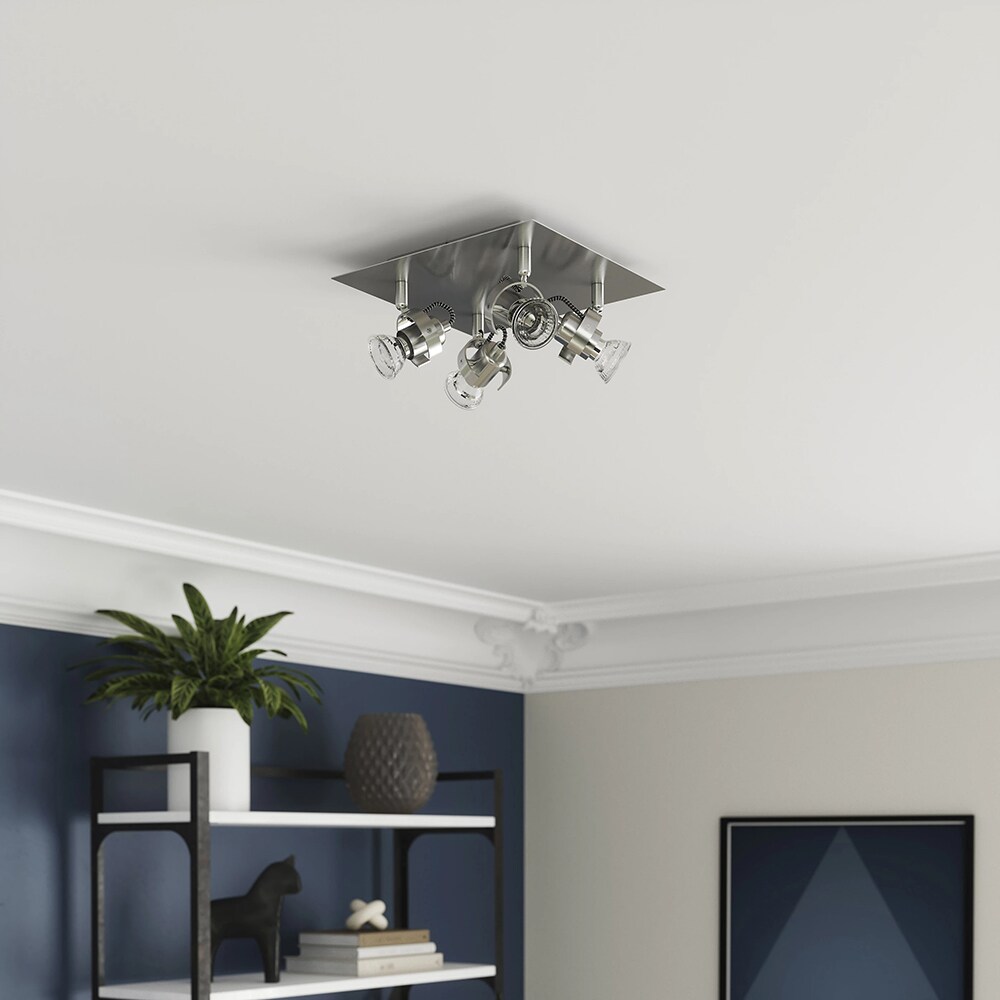 Spot LED Arachne GOODHOME, 4 becuri GU10, 5W, crom