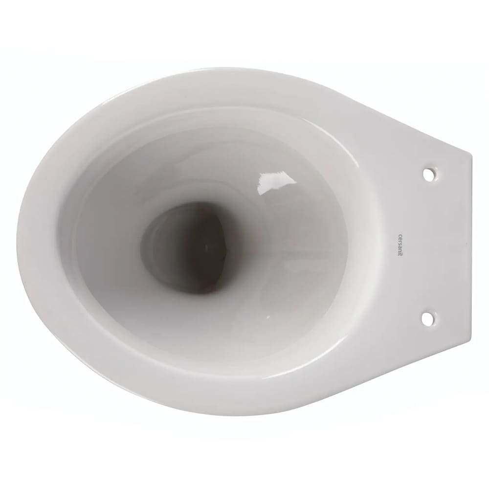 Vas WC CERSANIT Roma R10, ceramic, monobloc, montaj pe pardoseala, evacuare orizontala, alb