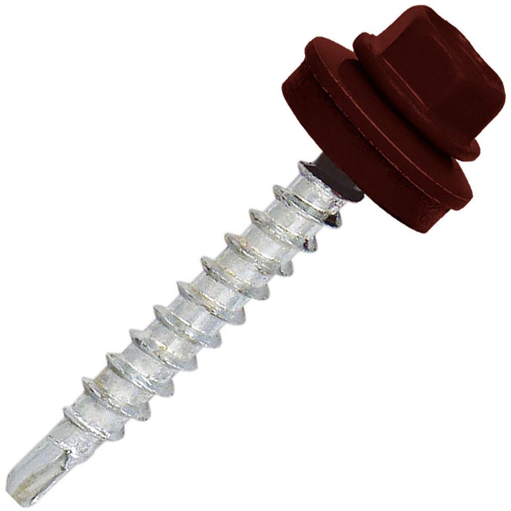 Surub autoforant RAL 8017, 8 x 25 mm, maro