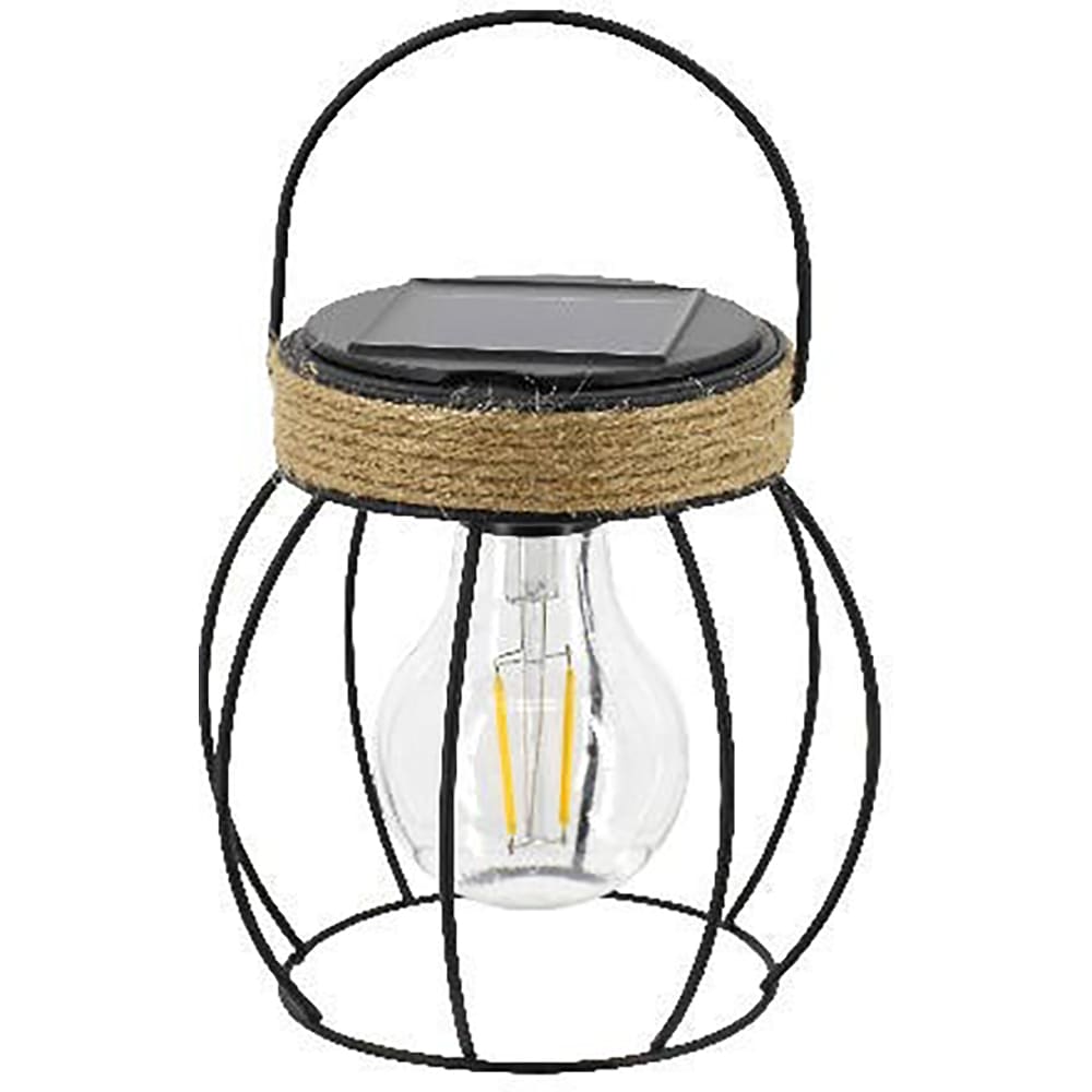 Felinar de masa solar, 0.06 W, 5 lumeni, IP44, 3000K, metal, negru