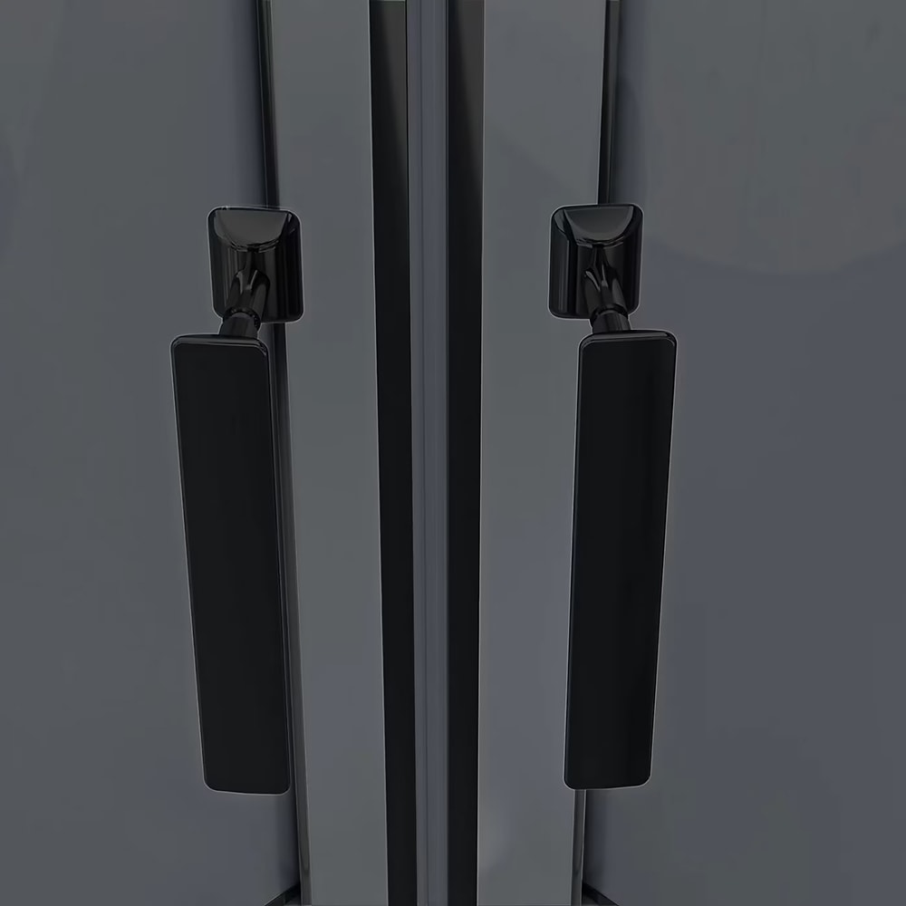 Cabina de dus cu hidromasaj GOODHOME Beloya, 90 x 90 x 220 cm, sticla securizata 6mm, profil negru