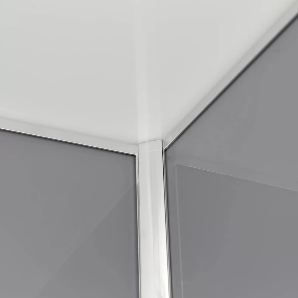 Cabina dus cu hidromasaj GoodHome Beloya, patrata, 90 x 90 x 220 cm, sticla securizata 6mm, profil crom