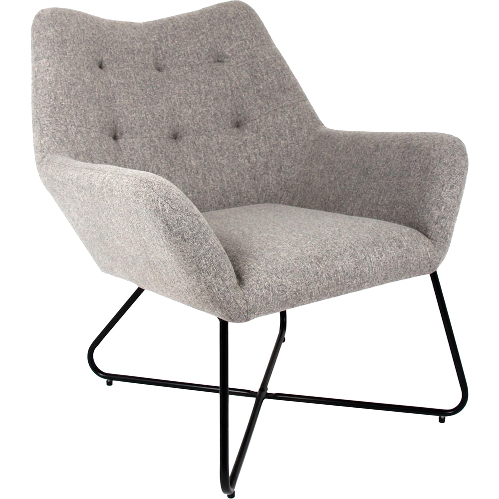 Fotoliu Turio, 86.5 x 80 x 75 cm, panza, gri