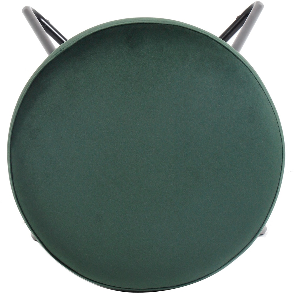 Taburet Turio, 40 x 48 cm, catifea, verde