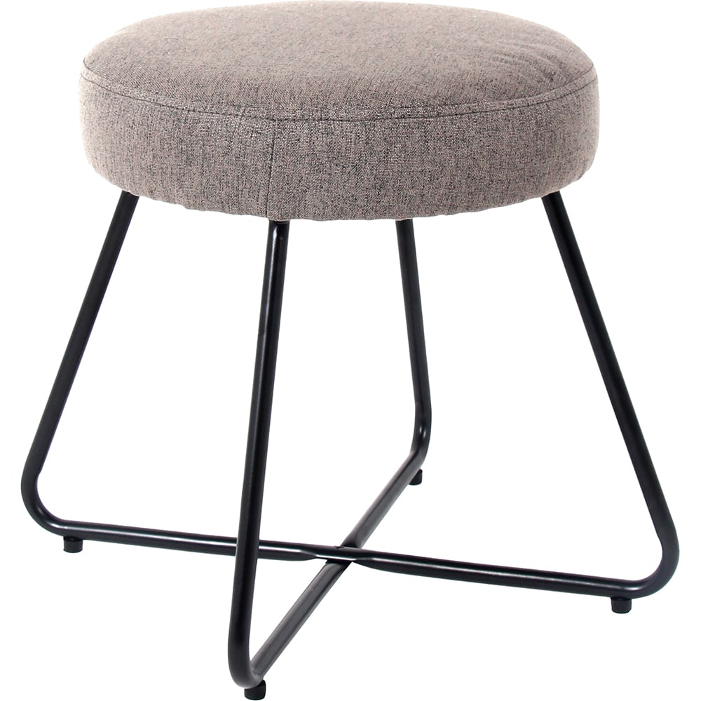 Taburet Turio, 40 x 48 cm, panza, gri