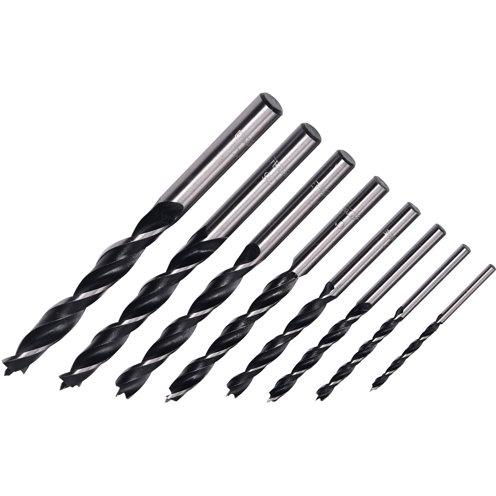 Burghiu lemn Erbauer, set 8 bucati