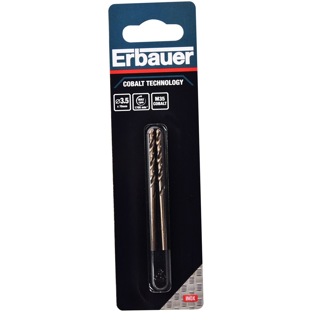 Burghiu metal Erbauer M35, 3.5 x 70 mm, 2 bucati