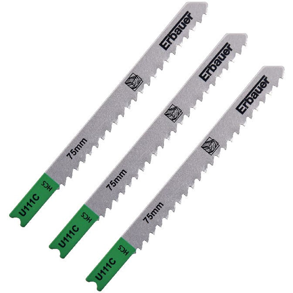 Lame fierastrau Erbauer, pentru lemn, 4-50 mm, 3 buc