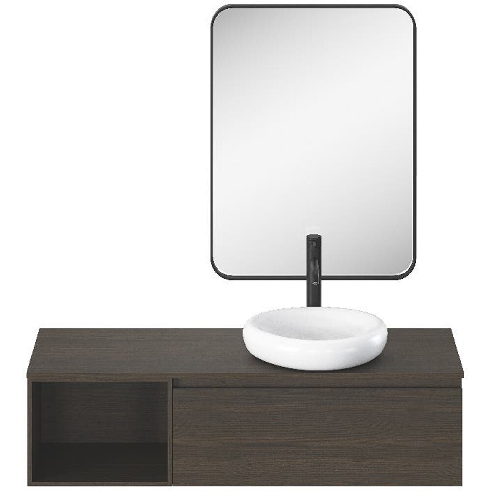 Oglinda baie GOODHOME, 60 x 80 cm, negru