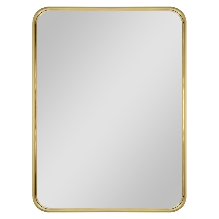 Oglinda dreptunghiulara baie GOODHOME, 60 x 80 cm, sticla si aluminiu, auriu