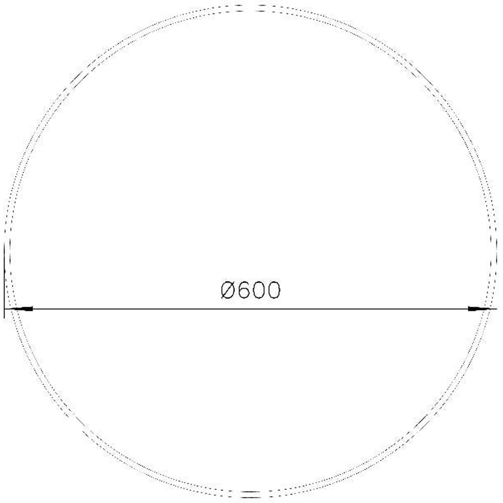 Oglinda baie GOODHOME, 60 x 60 cm, negru