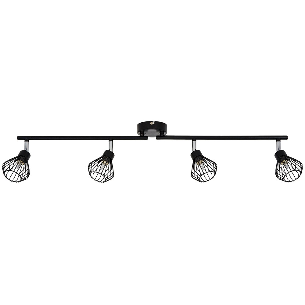 Spot LED Akiak GOODHOME, 4 becuri G9, negru
