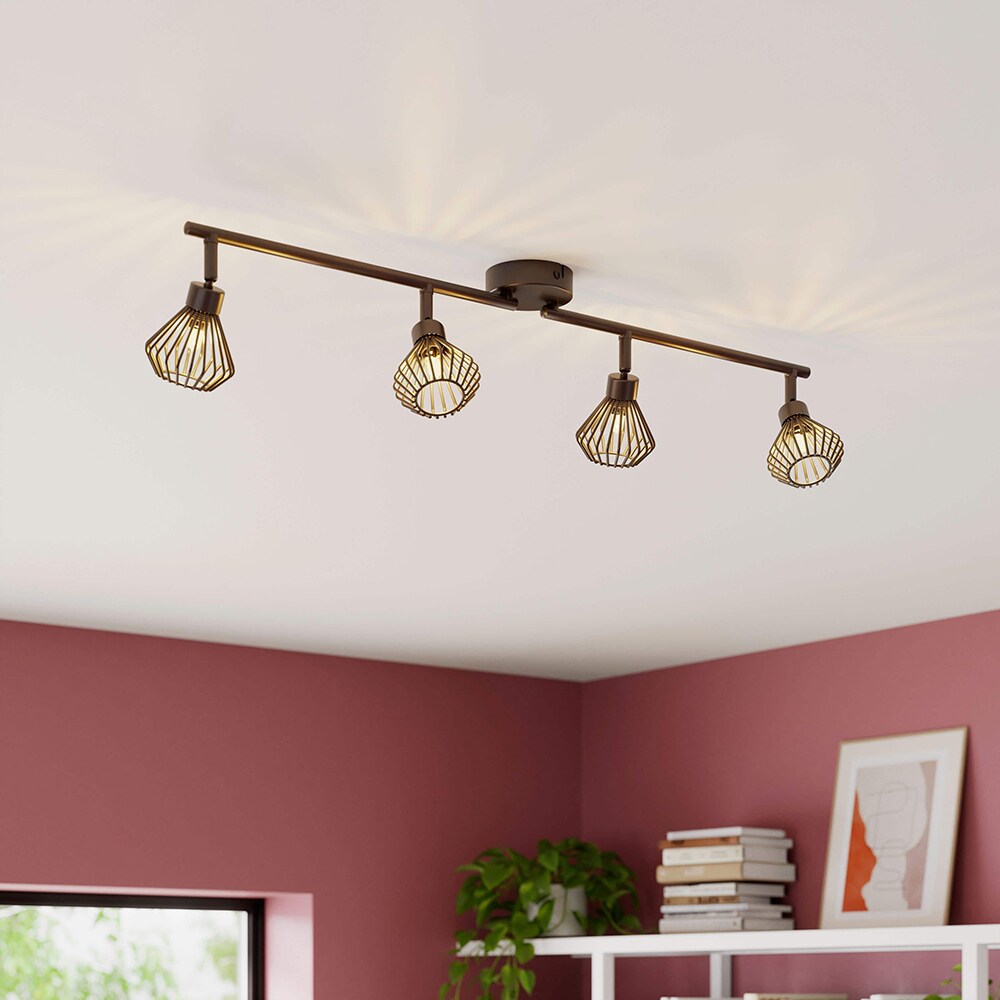 Spot LED Akiak GOODHOME, 4 becuri G9, negru