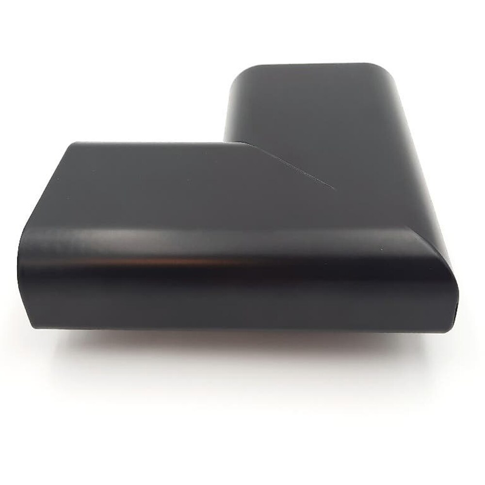 Conector colt fix la unghi de 90 Batumi, 8 x 8 cm, aluminiu, negru