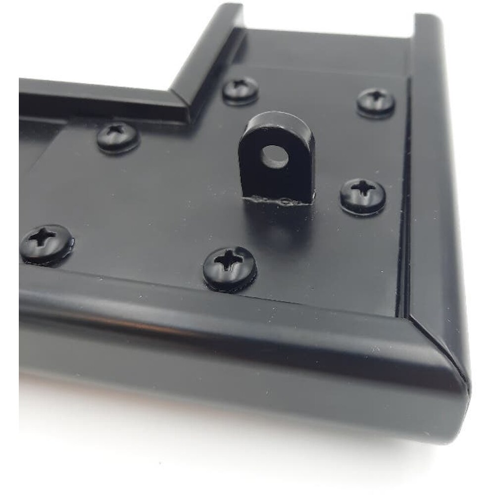 Conector colt fix la unghi de 90 Batumi, 8 x 8 cm, aluminiu, negru