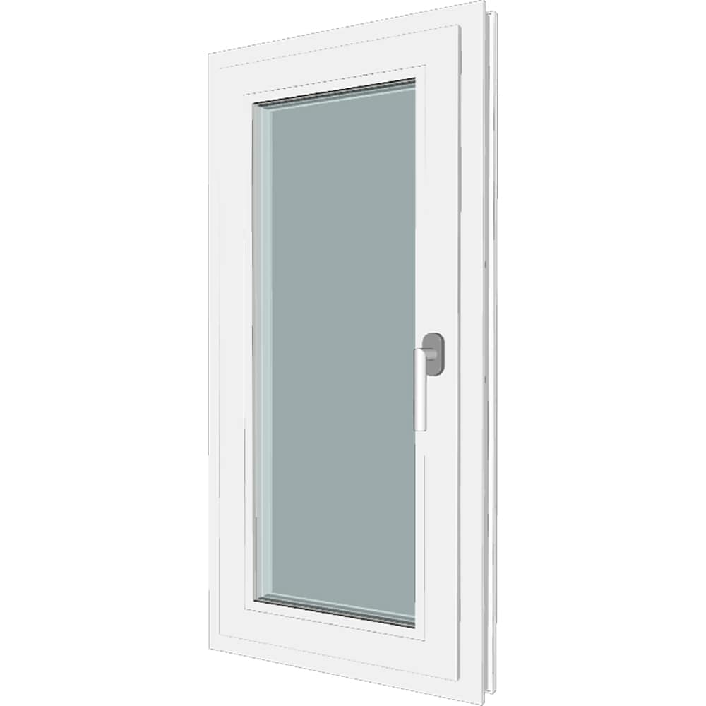 Fereastra termopan FENSTERWELT, PVC, 5 camere, 56 x 116 cm, deschidere oscilobatanta stanga, alb