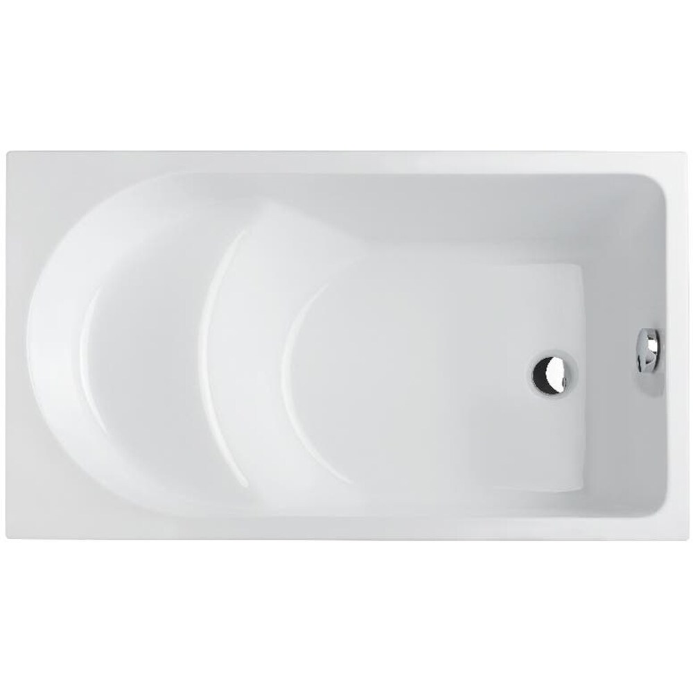 Cada baie GOODHOME Cavally, reversibila, acril, 120 x 70 cm, alb