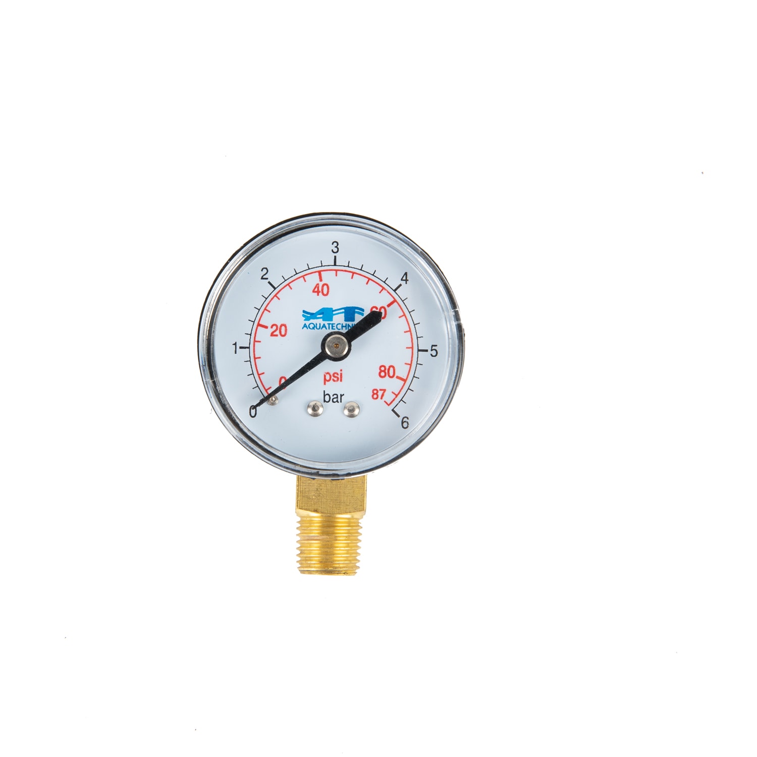 Manometru AQUATEHNICA MAN6-SIDE, 1/4'', plastic