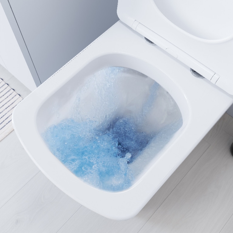 Set vas WC GOODHOME Levanna, ceramica, rimless, rezervor 3/6L, capac SoftClose, alb