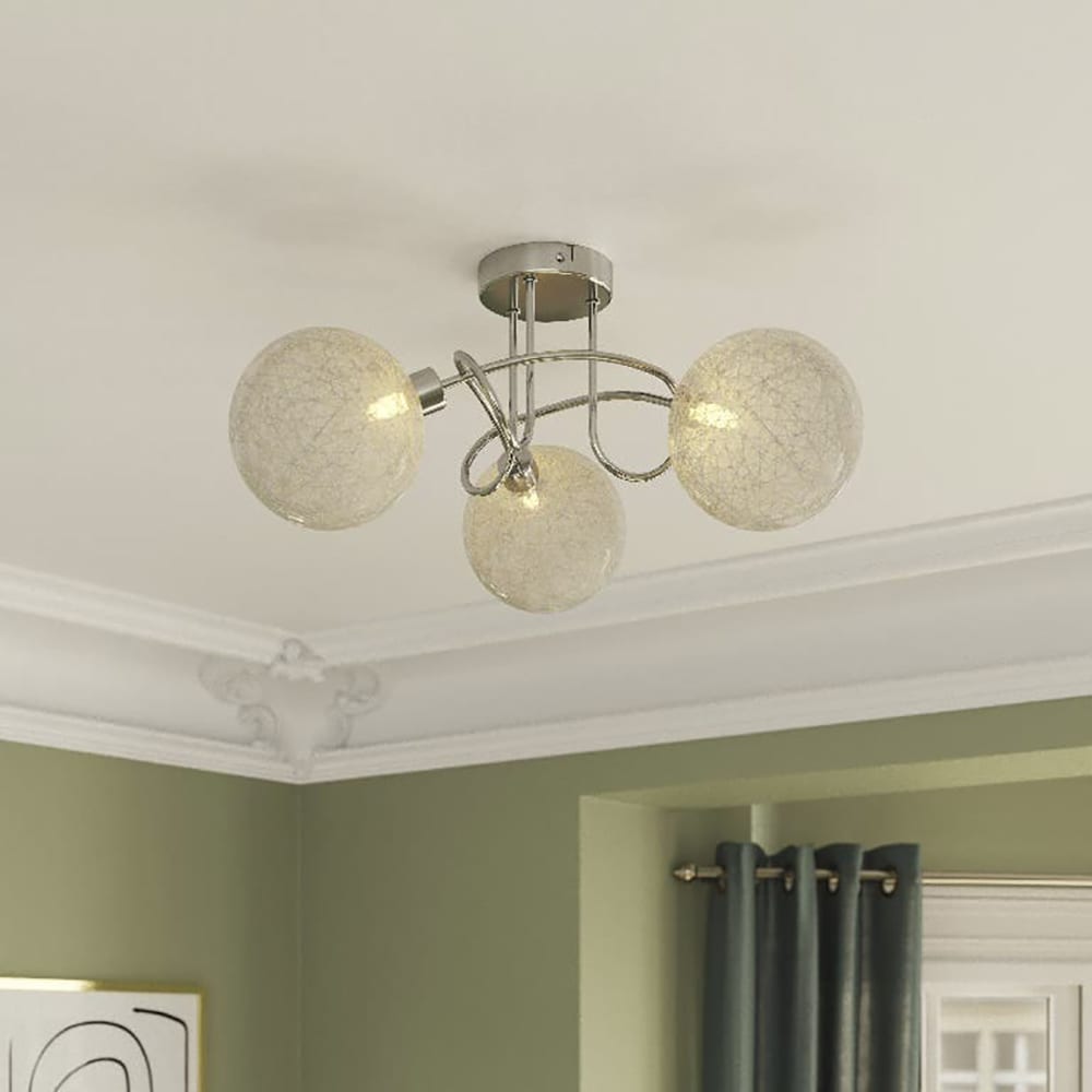 Lampa de interior GOODHOME Onnes, 3 x G9, 25W, argintiu