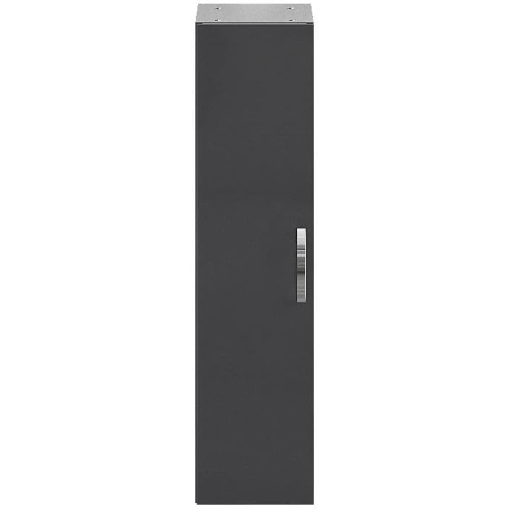Dulap baie Aruna, 27.5 x 32 x 112 cm, gri inchis