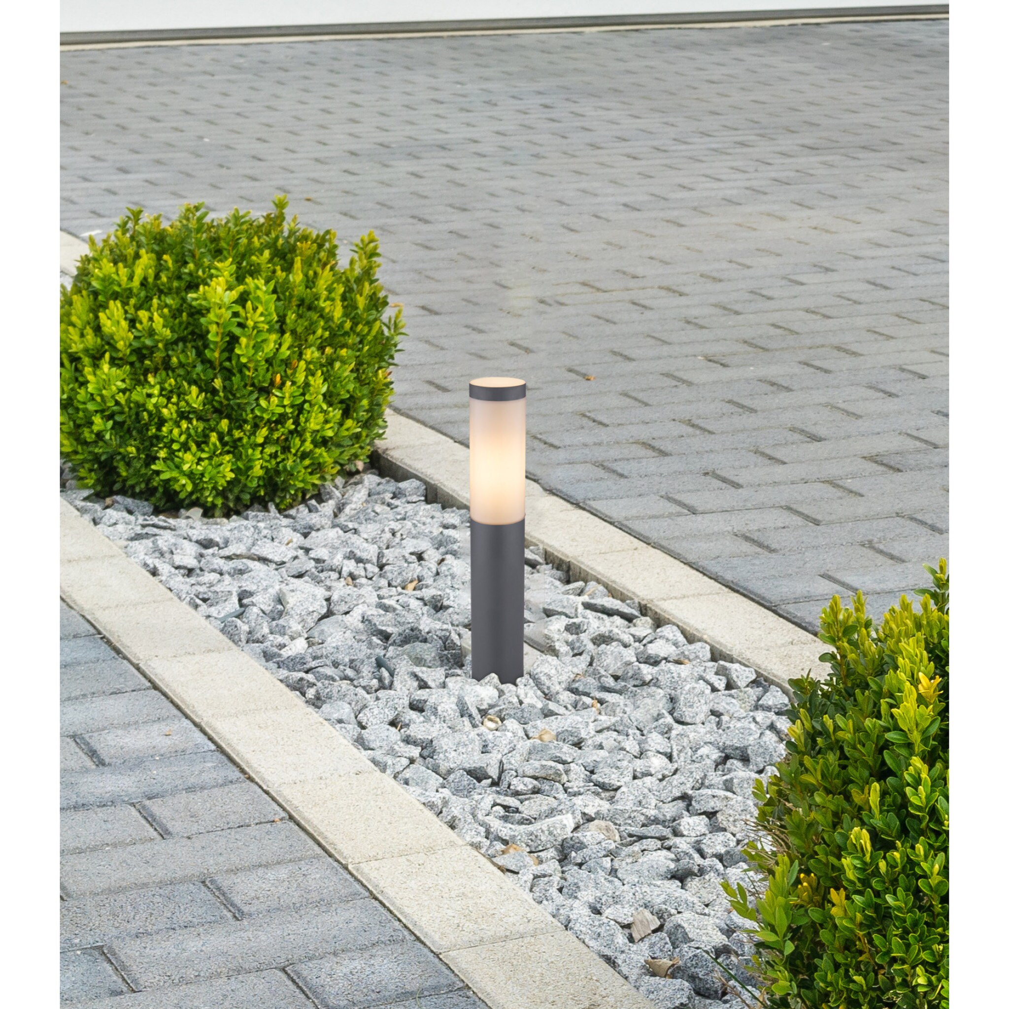 Lampa de exterior GLOBO Boston, E27, IP44, 30W, otel, gri