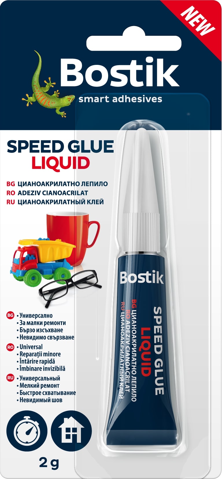 Adeziv lichid universal BOSTIK Speed Glue, 2 g