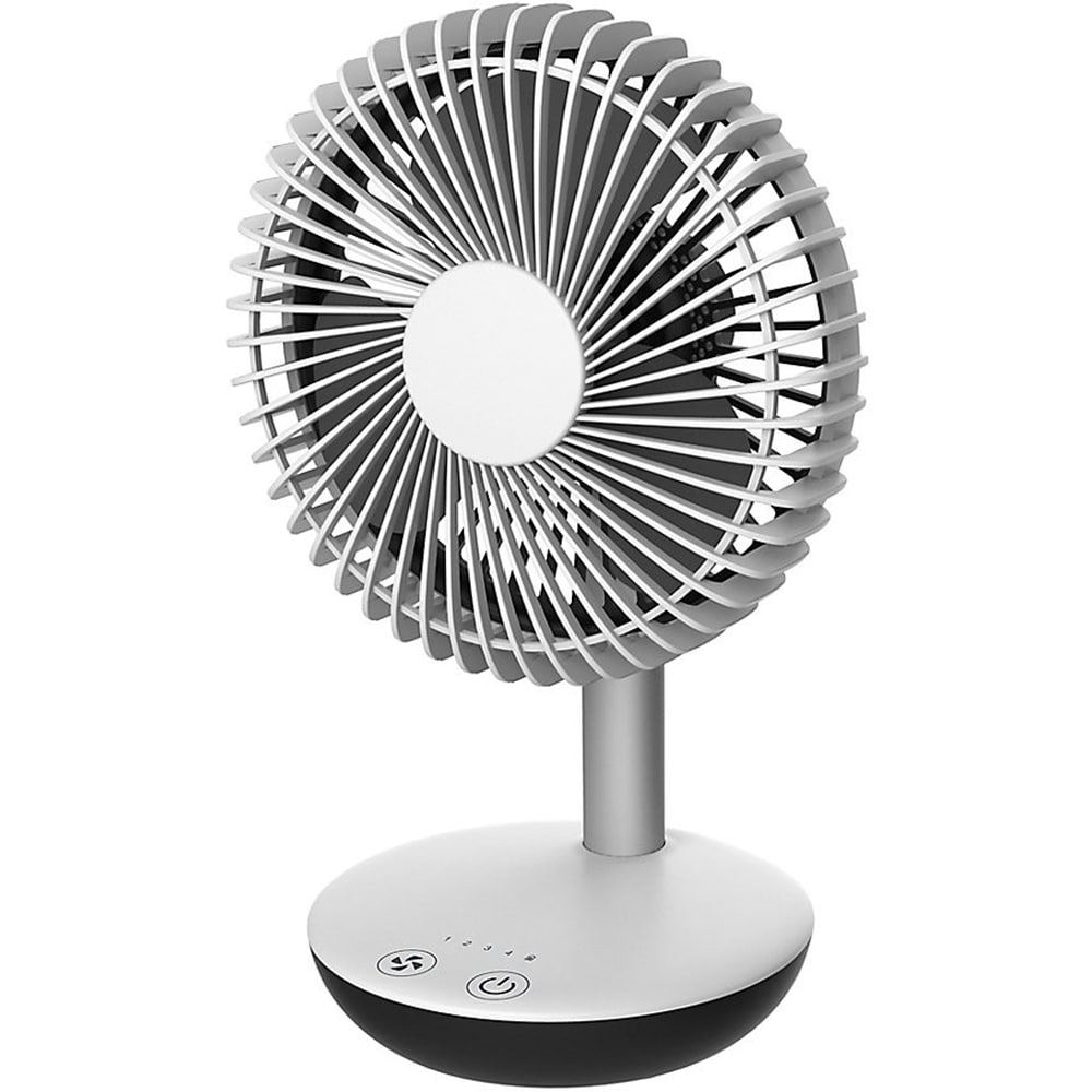 Ventilator de birou, 4 trepte de viteza, 10W, alb