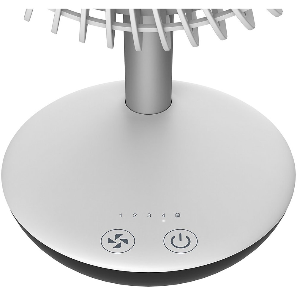 Ventilator de birou, 4 trepte de viteza, 10W, alb