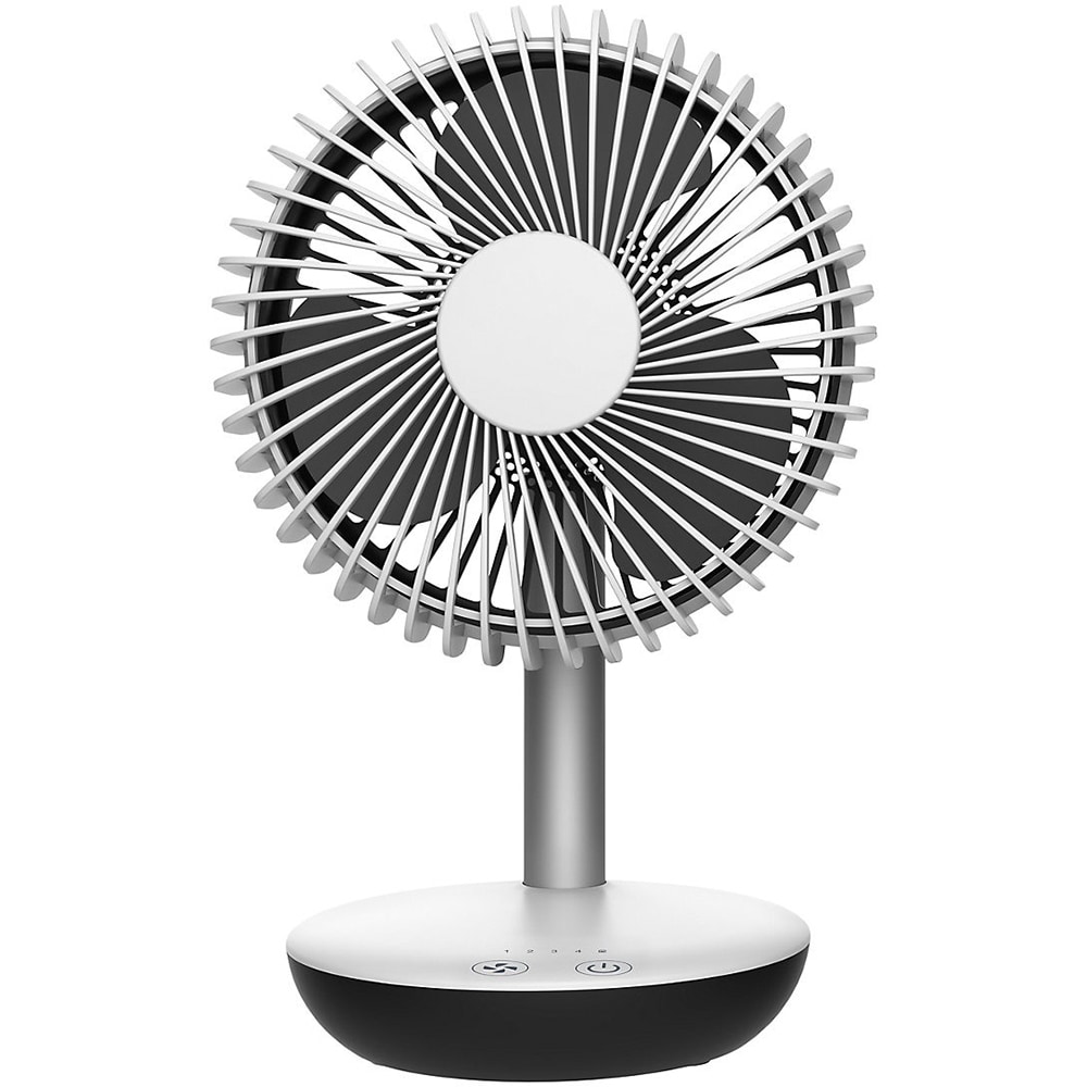Ventilator de birou, 4 trepte de viteza, 10W, alb