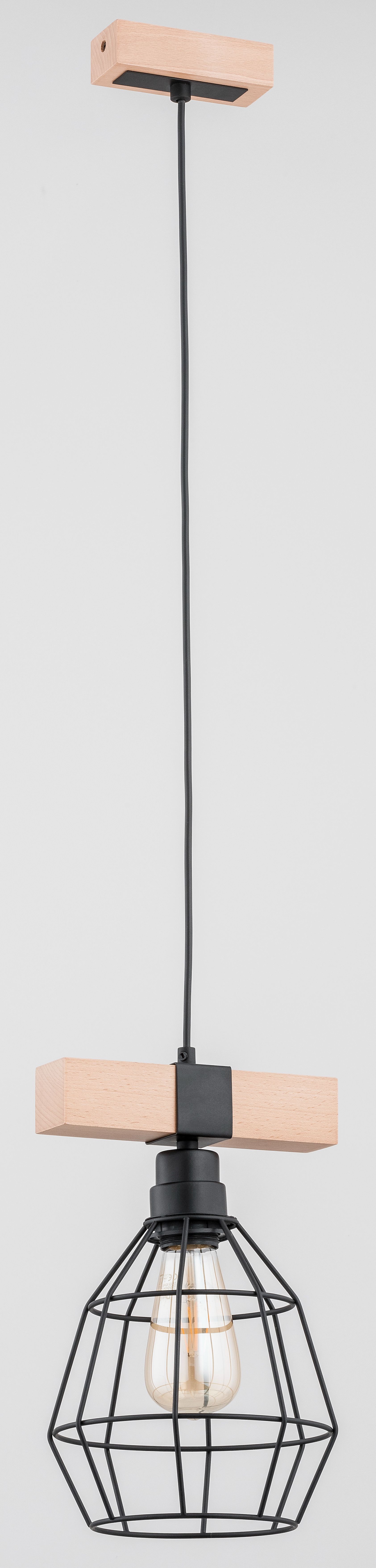 Lustra tip pendul, Negru, 60 W, 1 x E27  Alfa Fibia