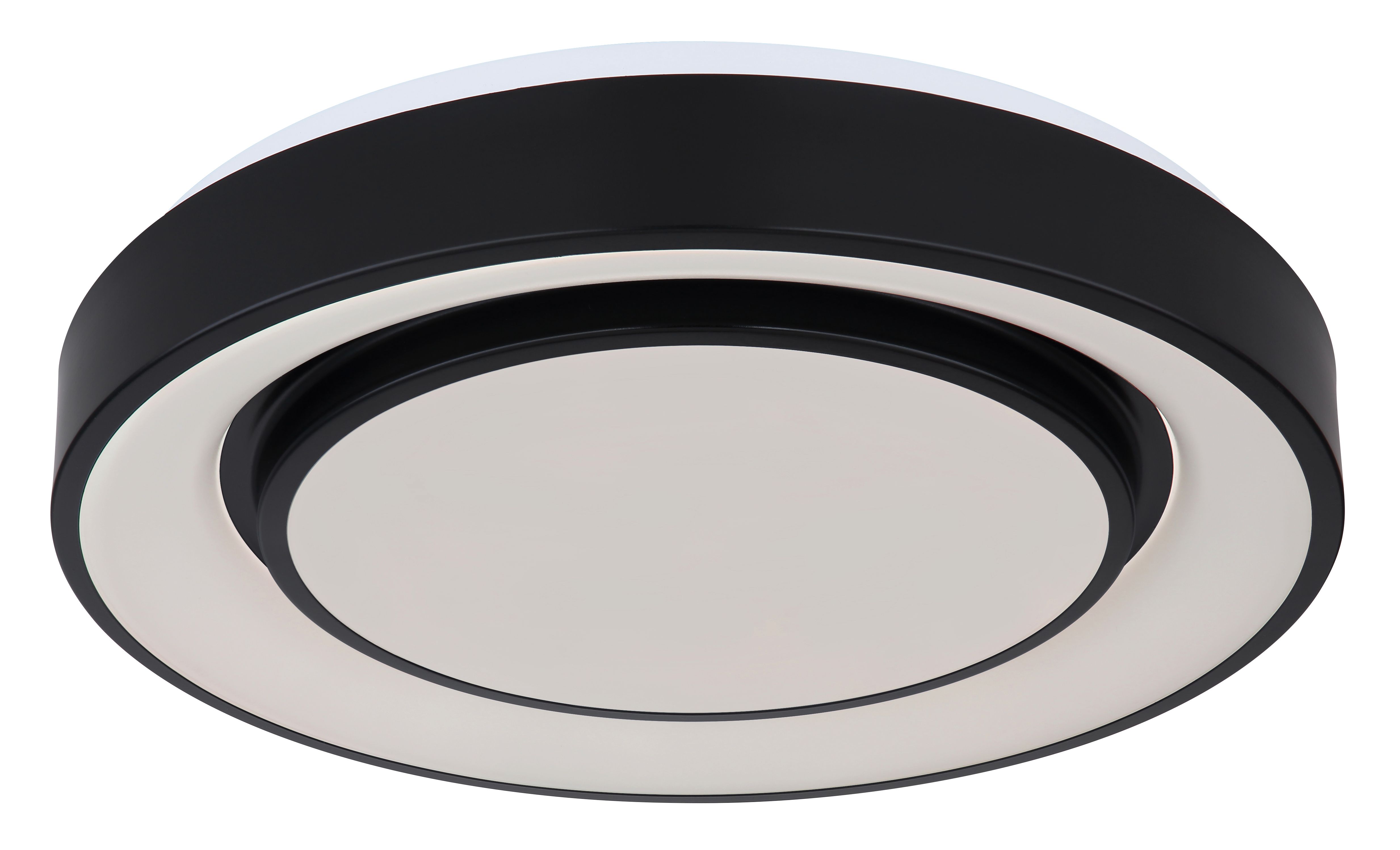 Plafoniera LED, negru metal, 24W RGB  Globo Sully