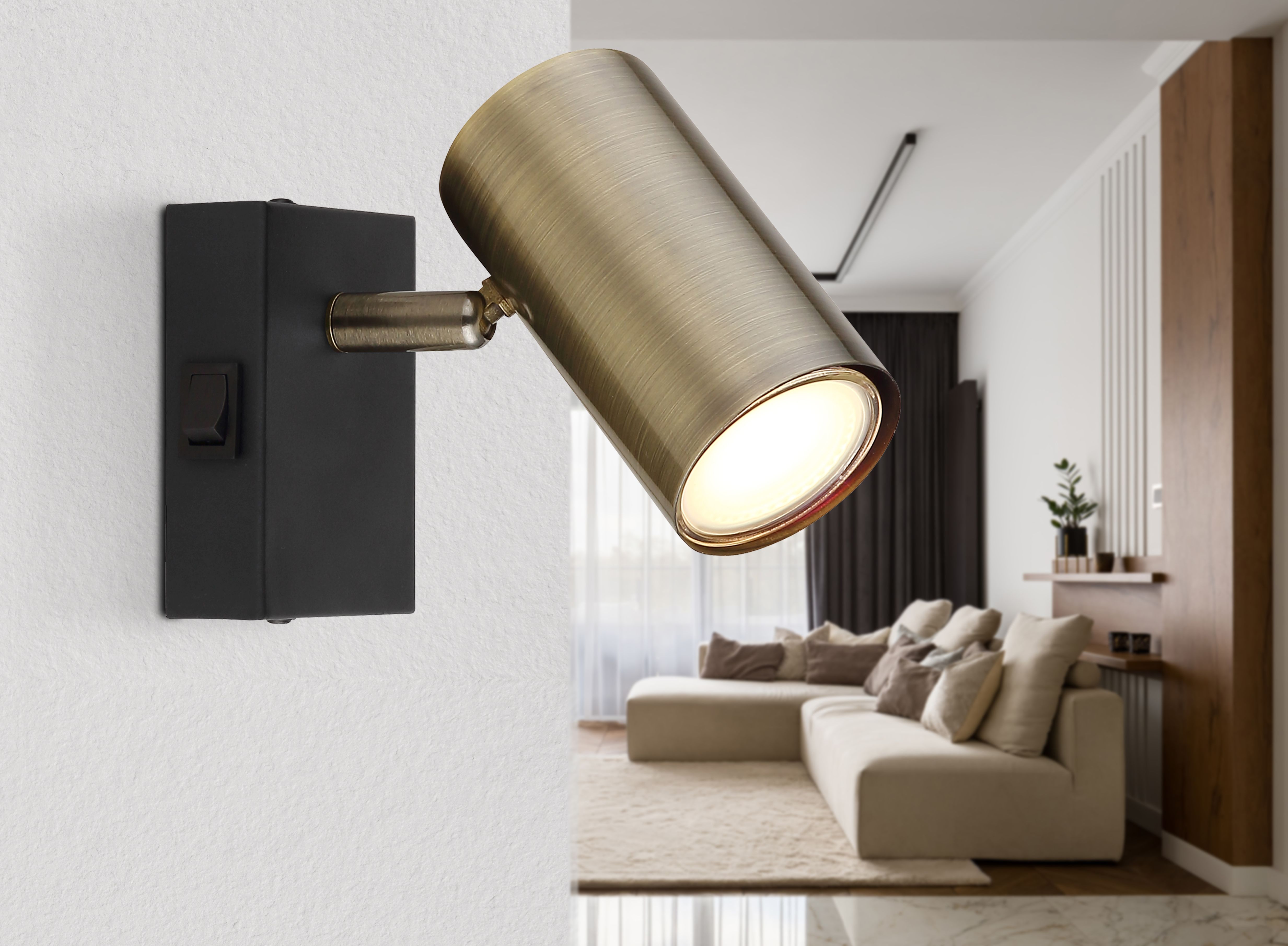 Spot negru mat, 25 W Globo