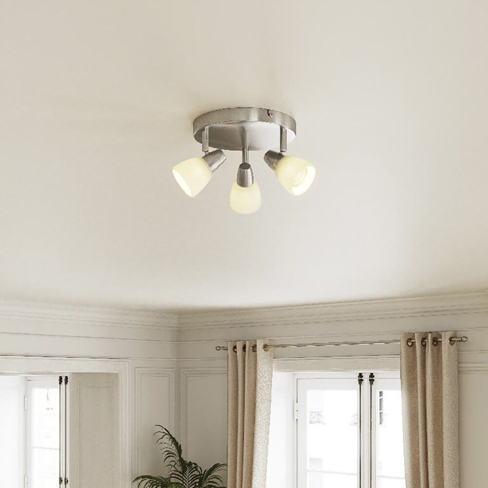 Spot triplu GOODHOME Aphaea, 10W, E14, argintiu