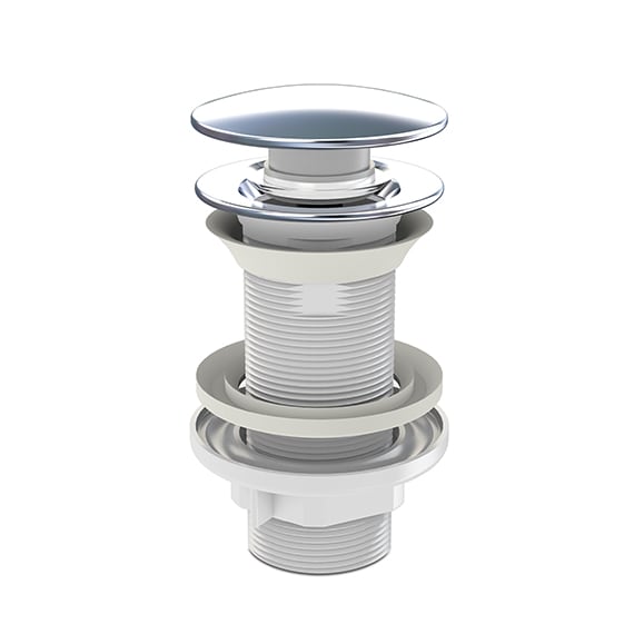 Ventil Quick- clac fara preaplin, ABS, dop inox, L 100 mm  Wirquin Essentials