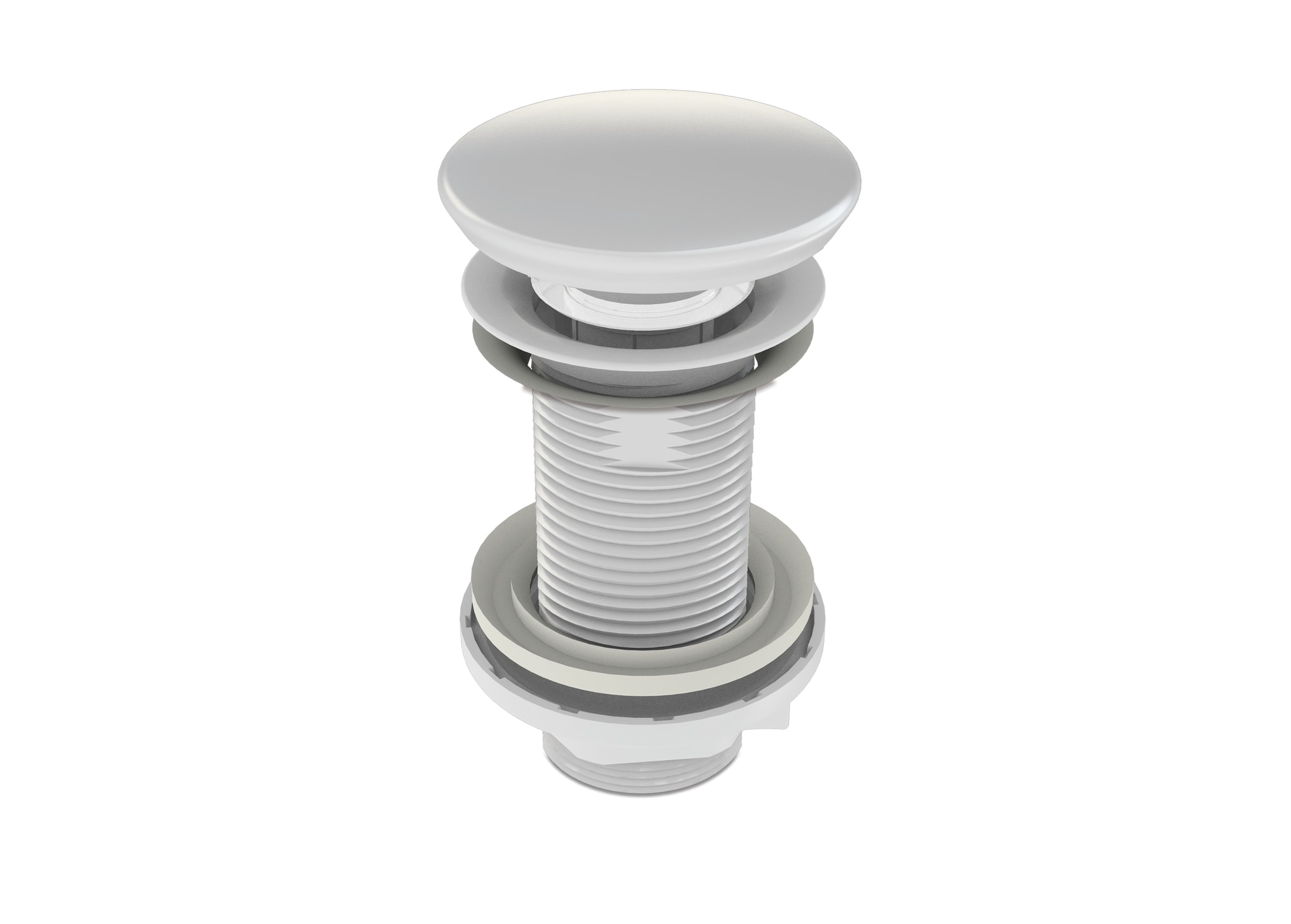 Ventil Quick-clack fara preaplin, dop ceramic alb  Wirquin Essentials