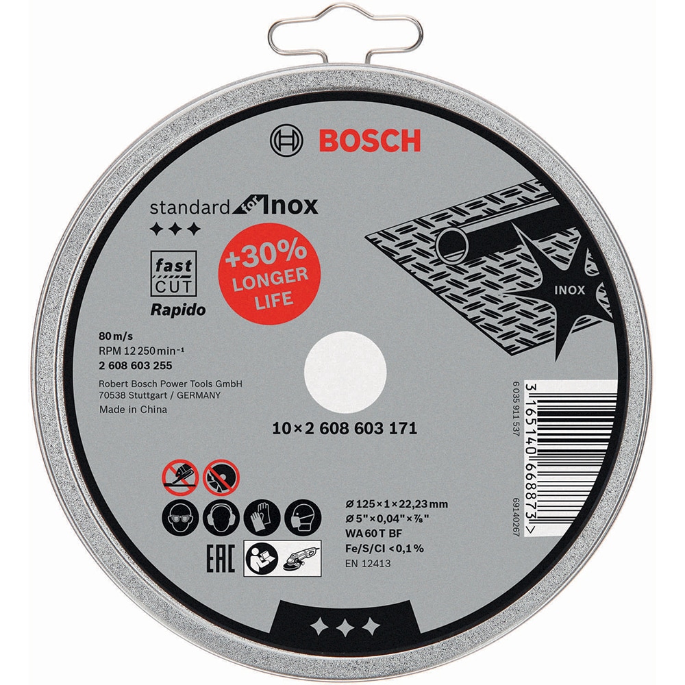 Disc de taiere BOSCH Rapido, 125 x 22.2mm