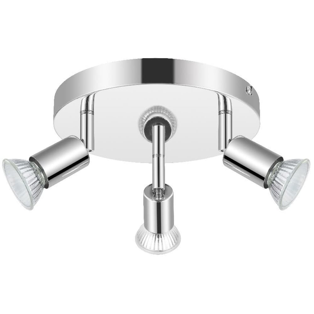 Plafoniera SASHA, GU10, 7W, 3 becuri, argintiu