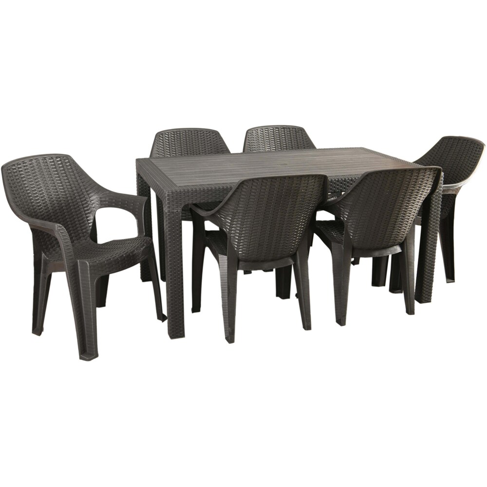 Masa terasa Outdoor Living, plastic, 150 x 90 x 75 cm, antracit