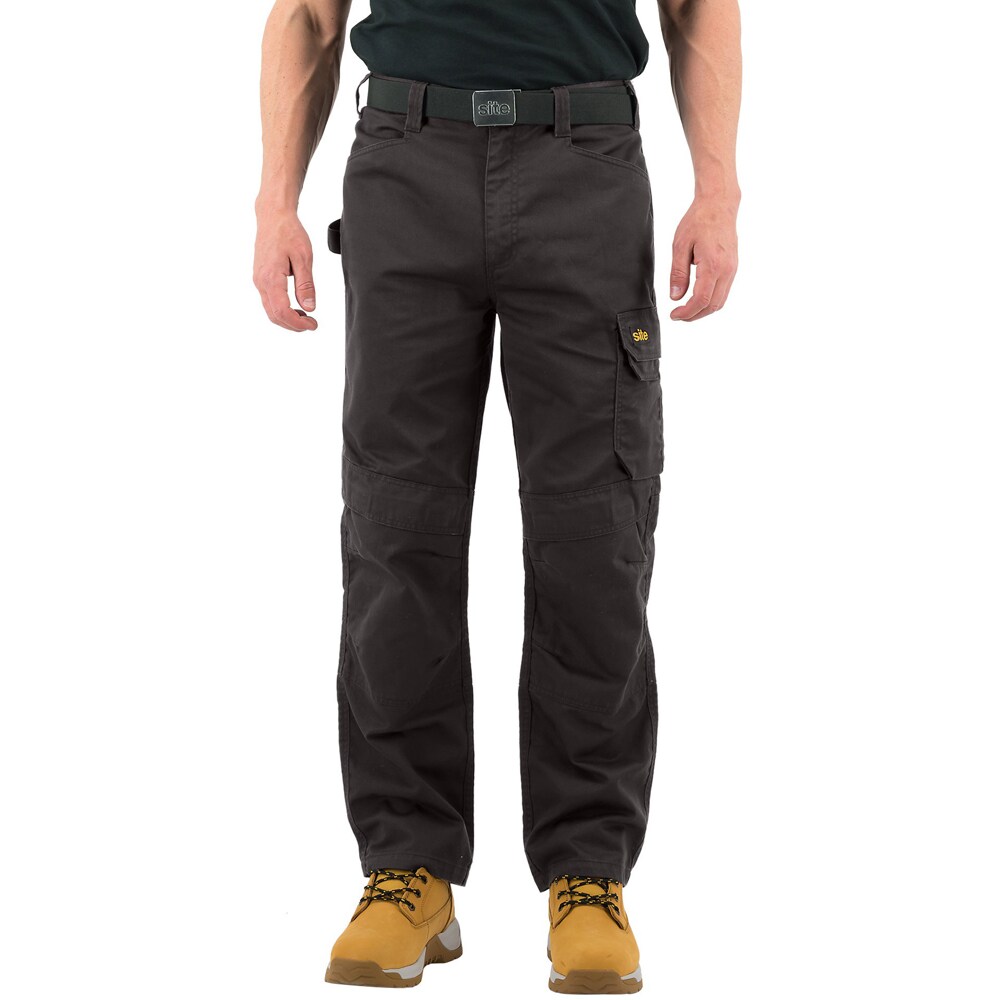 Pantaloni Sember Site, marimea 42, bumbac si poliester, negru